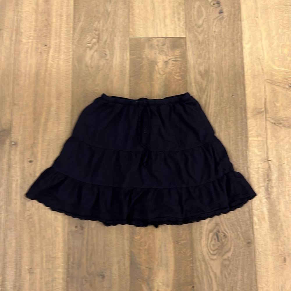 Navy Drawstring Brandy Melville Ruffled Skirt Never Worn Estimated Size Y 12